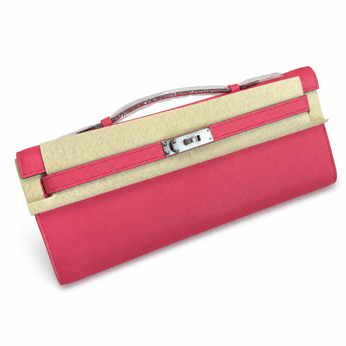 Slim Evening Clutch: Kelly Cut 31 Clutch Epsom Leather Lipstick Powder