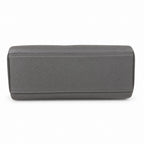 Kelly Messenger messenger bag for men and women, pewter gray Silver Buckle, imported leather, all-steel hand-waxed thread, the highest — Refined Top-Handle Bag