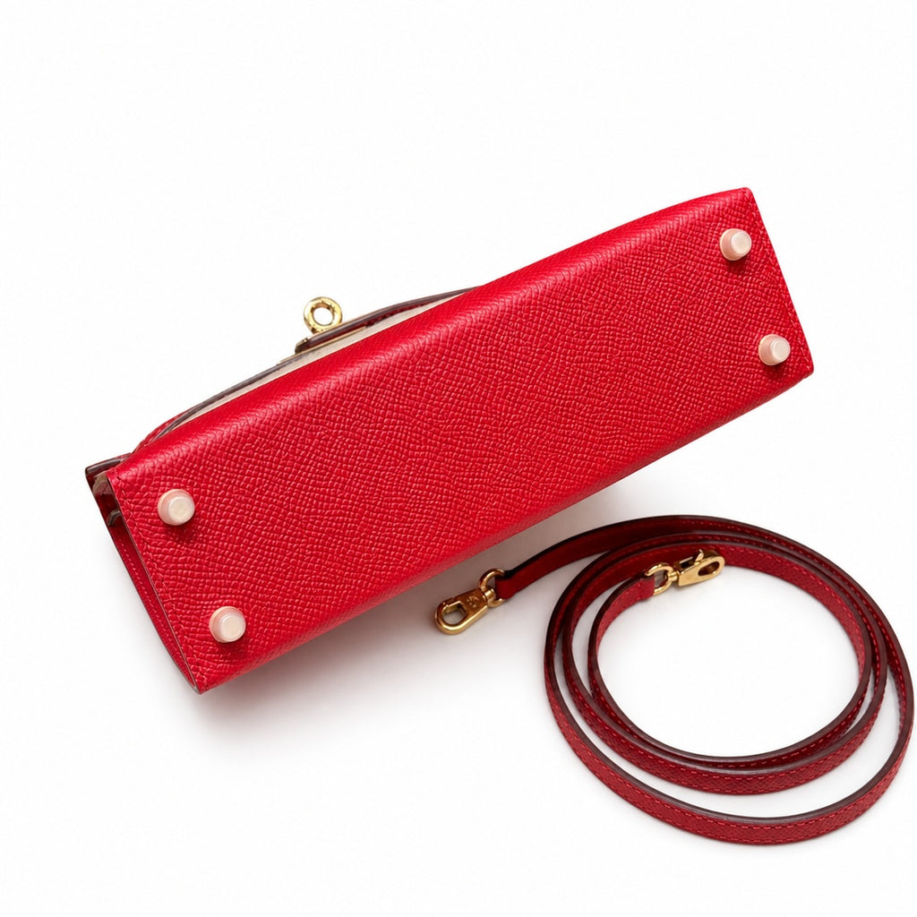 Mini Kelly II 5.5cm Epsom Leather with Gold Buckle — Sophisticated Small-Scale Bag