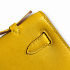 Kelly 22cm Swift Leather with Silver Buckle Handmade — Versatile Structured Bag