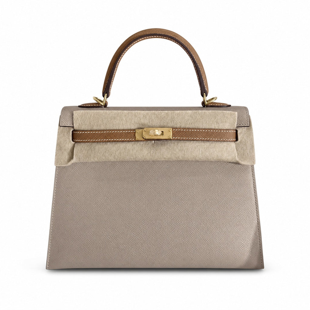 Kelly 25 Epsom color block order — Streamlined Top-Handle Handbag