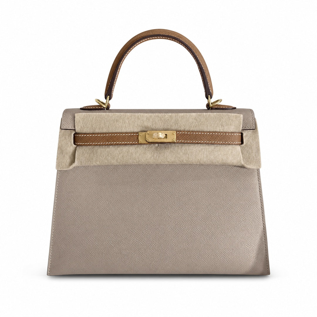 Kelly 25 Epsom color block order — Streamlined Top-Handle Handbag