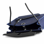 Canvas-and-Leather Top-Handle Style: Herbag 31cm Saddle-Inspired Canvas Body with Leather Handle and Shoulder Strap