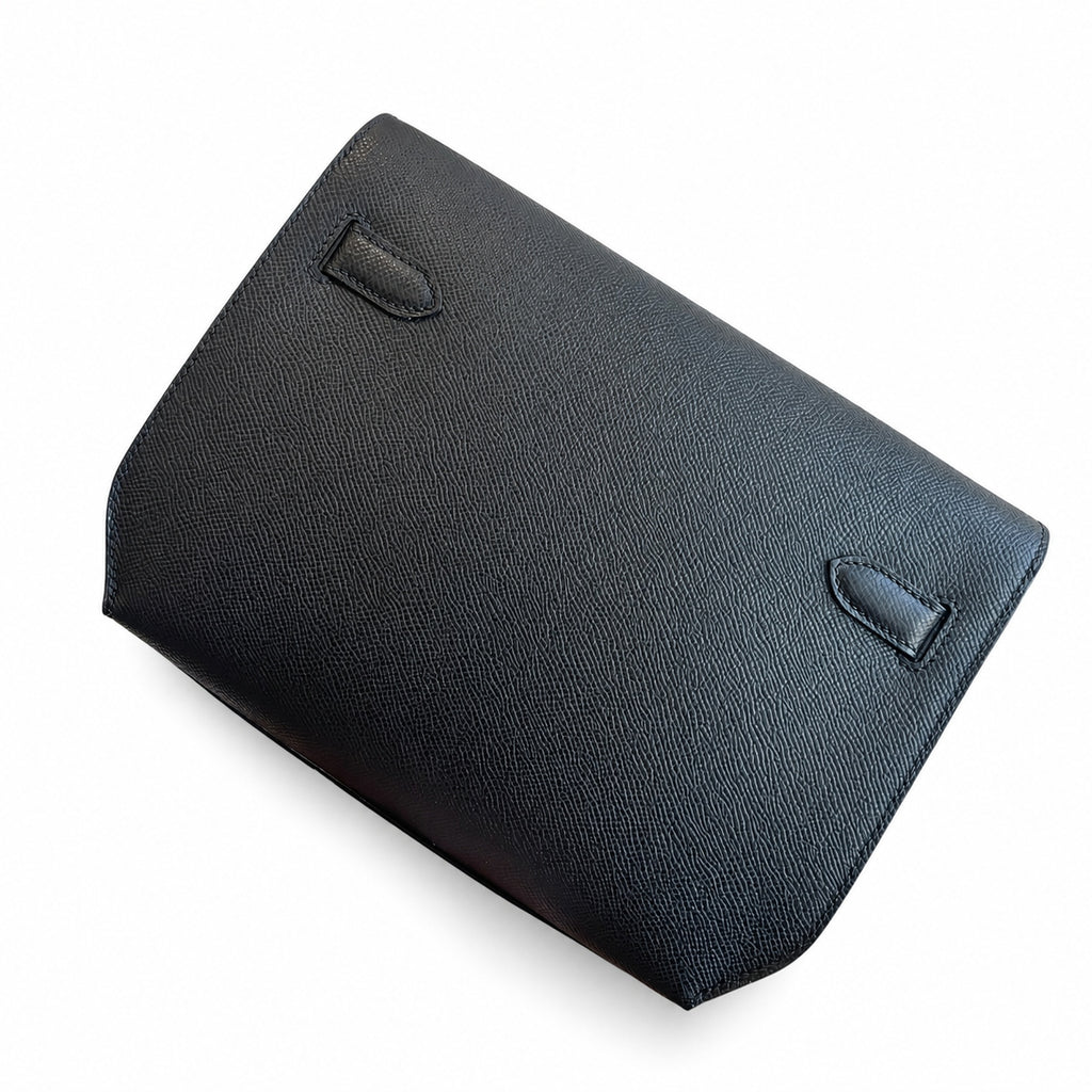 Distinctive Clutch Silhouette: Kelly Depeches 25cm Epsom Leather with Shoulder Strap