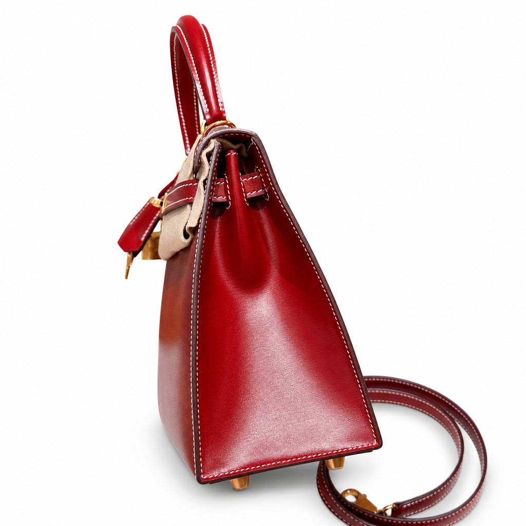 Kelly 7cm with Gold Buckle Handmade — Distinctive Hand-Carry Bag