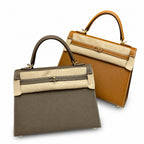 Kelly 25, imported Epsom, four diamond colors — Refined Top-Handle Bag