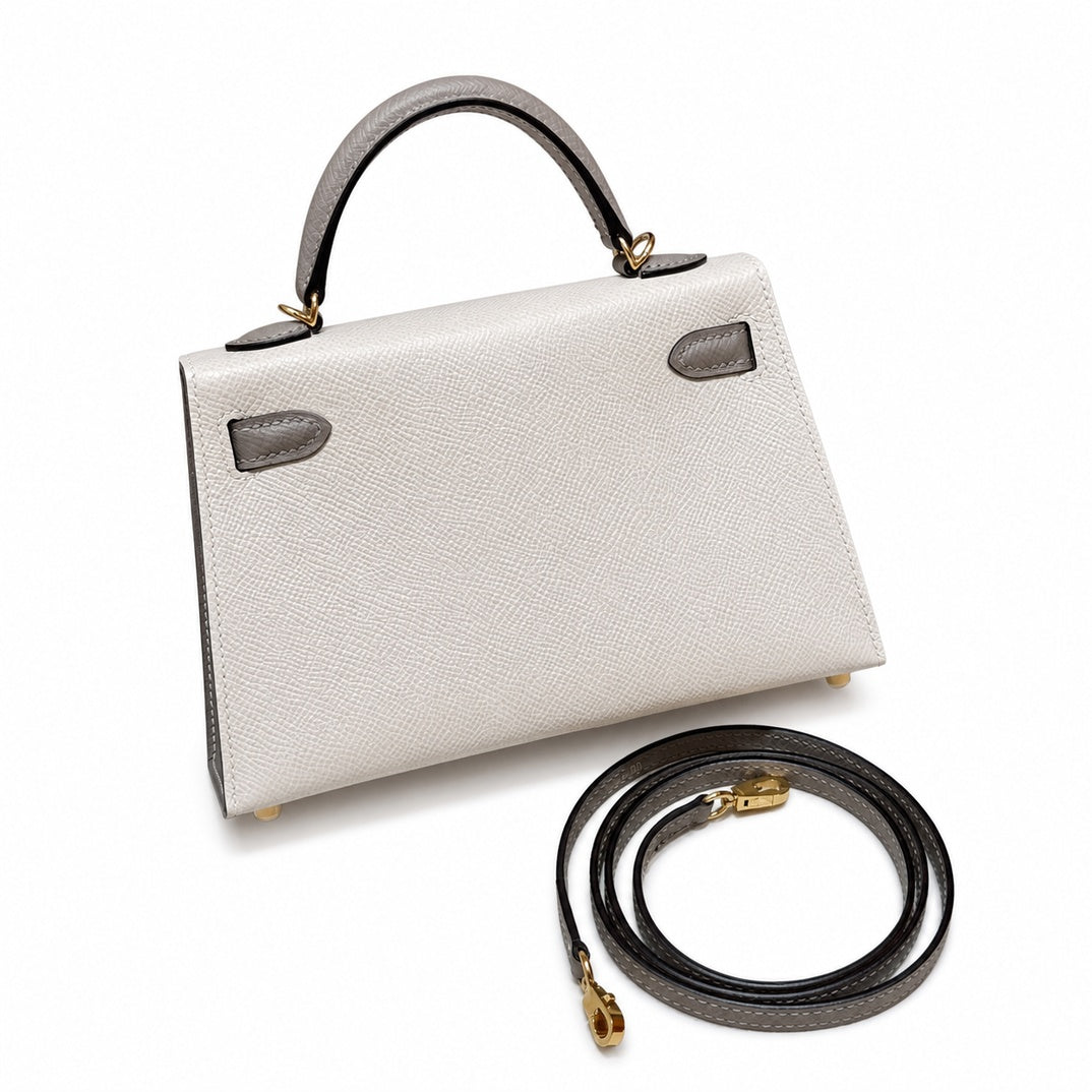 Mini Kelly II 5.5cm Epsom Leather with Gold Hardware — Timeless Mini Top-Handle Design