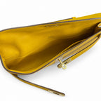 Kelly Cut 31 Clutch Epsom Leather Amber Yellow — Refined Flat Clutch