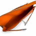 Streamlined Evening Bag: Kelly Cut 31 Clutch Epsom Leather Orange