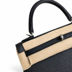 Black, Gold and Silver Buckle, Kelly 25, imported Epsom — Classic Hand-Carry Silhouette