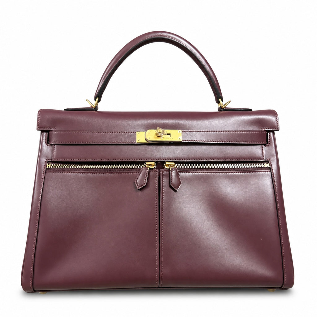 BOX Kelly lakis 35 handtailor — Polished Structured Bag