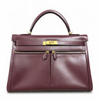 BOX Kelly lakis 35 handtailor — Polished Structured Bag