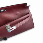 Kelly Cut 31 Clutch Epsom Leather Burgundy — Streamlined Evening Bag