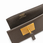 Kelly Depeche 36cm Epsom Leather 89 Noir Black top handcrafted — Slim Hand-Carry Design
