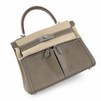 Kelly Lakis 32cm pomari Swift Italian imported Swift Leather — Polished Structured Bag