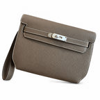 Versatile Hand-Carry Clutch: Kelly Depeches 25cm Togo Leather with Shoulder Strap