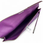 Kelly Cut 31 Clutch Epsom Leather Anemone Purple — Polished Compact Clutch
