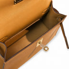 Mini Kelly Generation Sesame Swift Leather 22cm Handmade — Streamlined Mini Handbag