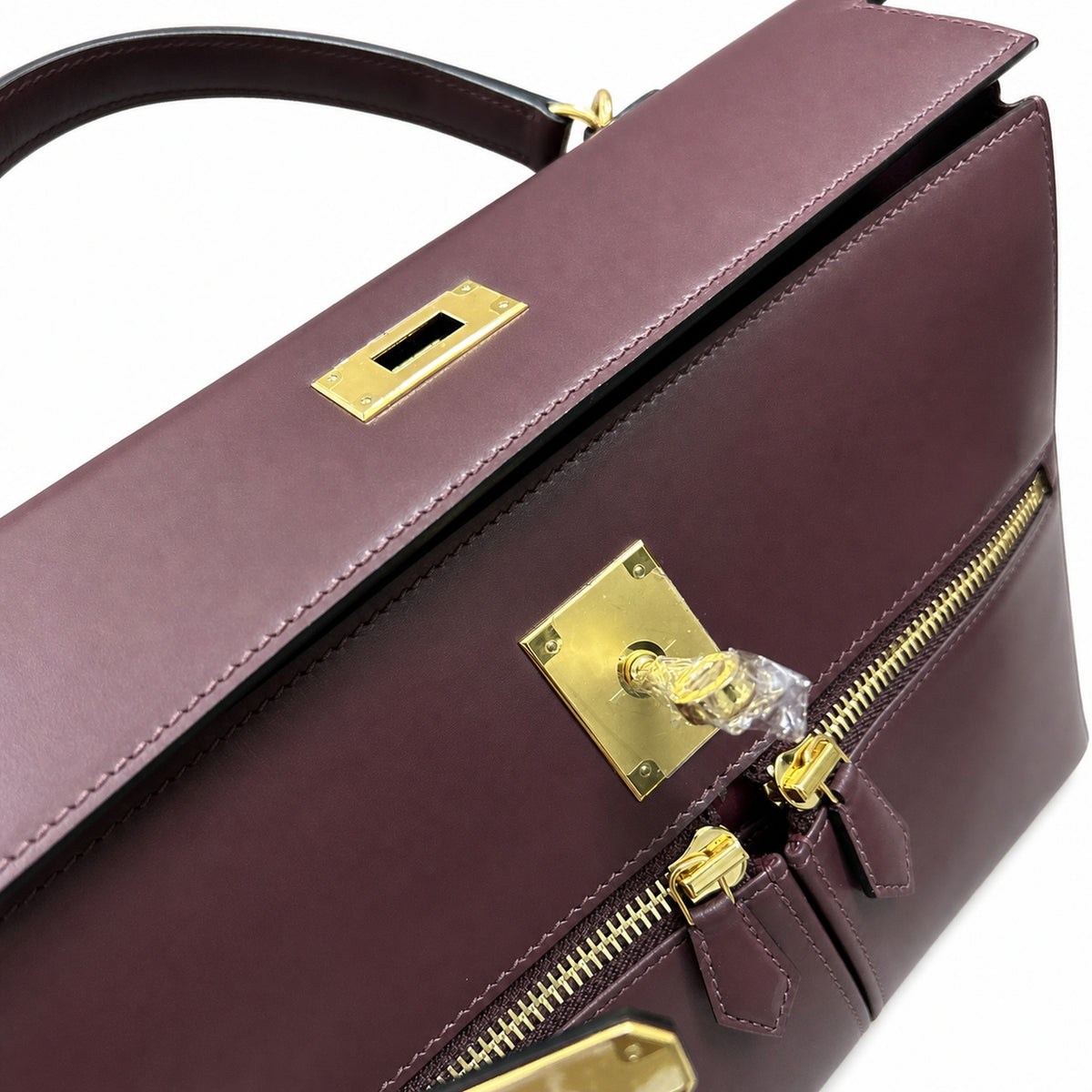 BOX Kelly lakis 35 handtailor — Polished Structured Bag
