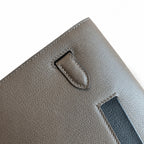 Refined Shoulder-Strap Clutch: Kelly Depeches 25cm Evercolor Leather with Shoulder Strap
