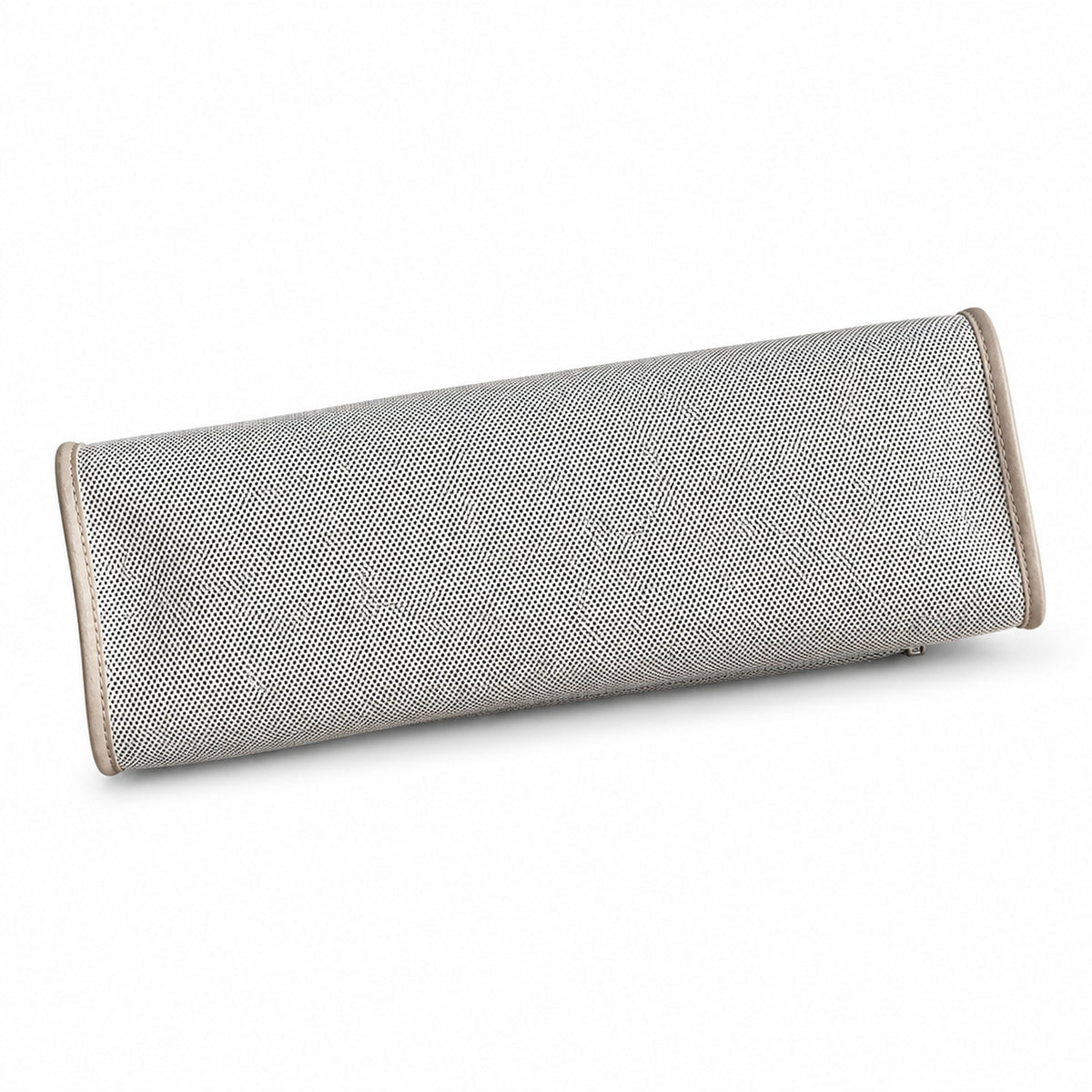 Versatile Canvas Shoulder Carry: Herbag 31cm Saddle-Inspired Canvas Body with Leather Handle and Shoulder Strap