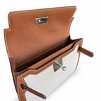 Kelly Depeches 25cm Swift Leather with Shoulder Strap — Versatile Hand-Carry Clutch