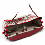 Canvas-and-Leather Shoulder Bag: Herbag 31cm Saddle-Inspired Canvas Body with Leather Handle and Shoulder Strap