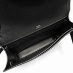 Kelly Depeches clutch, Epsom Leather 89 Noir Black — Refined Shoulder-Strap Clutch