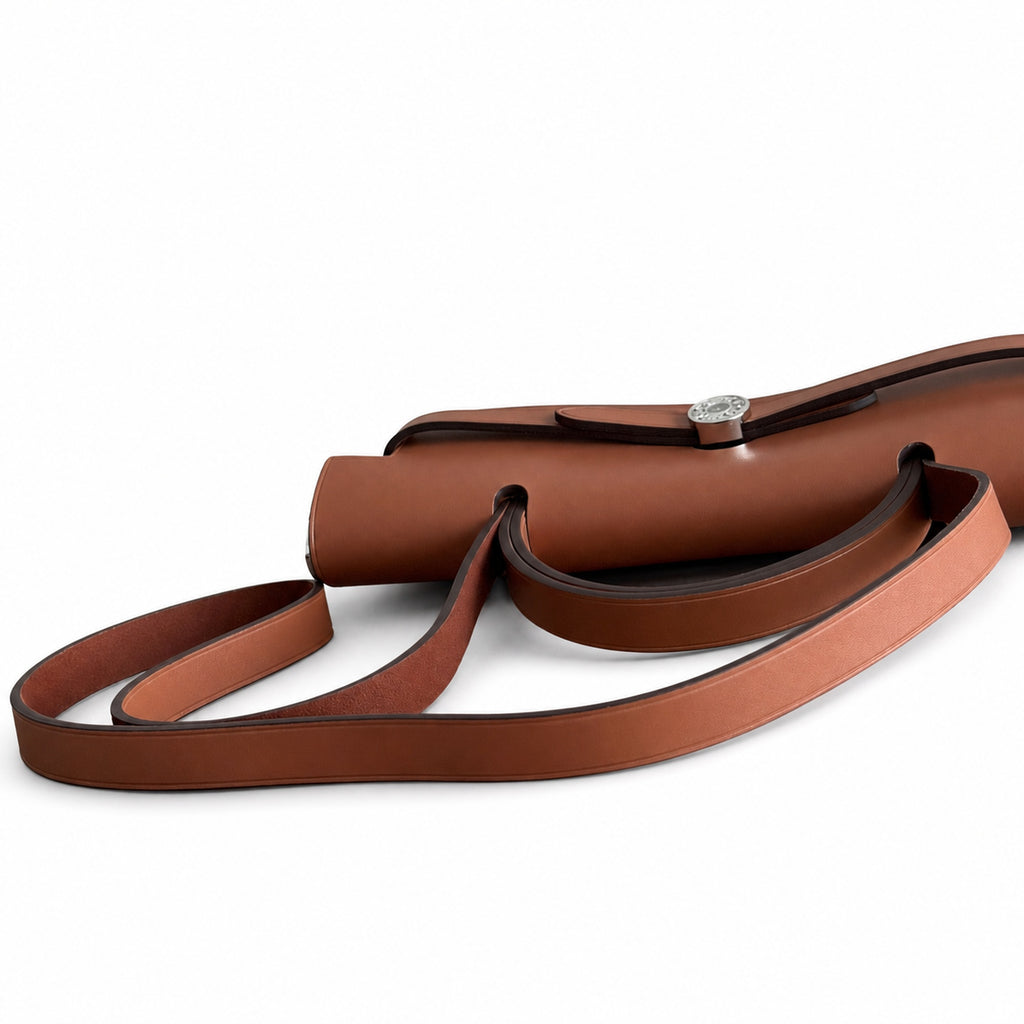 Herbag 31cm Saddle-Inspired Canvas Body with Leather Handle and Shoulder Strap — Canvas Body and Leather Trim Design