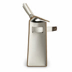 handmade Mini Kelly II 19cm imported Epsom Leather M4 milk gray Silver Buckle — Elegant Compact Carry Style