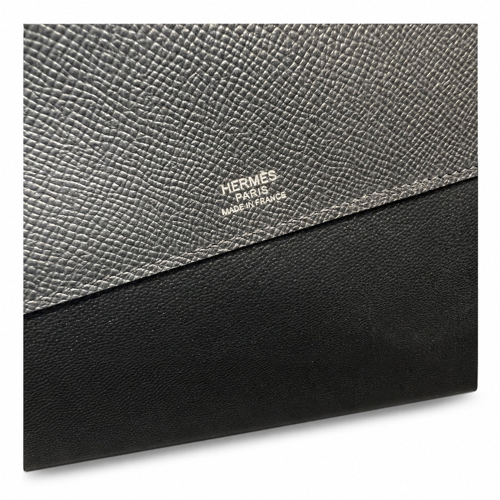 Kelly Depeches clutch, Epsom Leather 89 Noir Black — Refined Shoulder-Strap Clutch