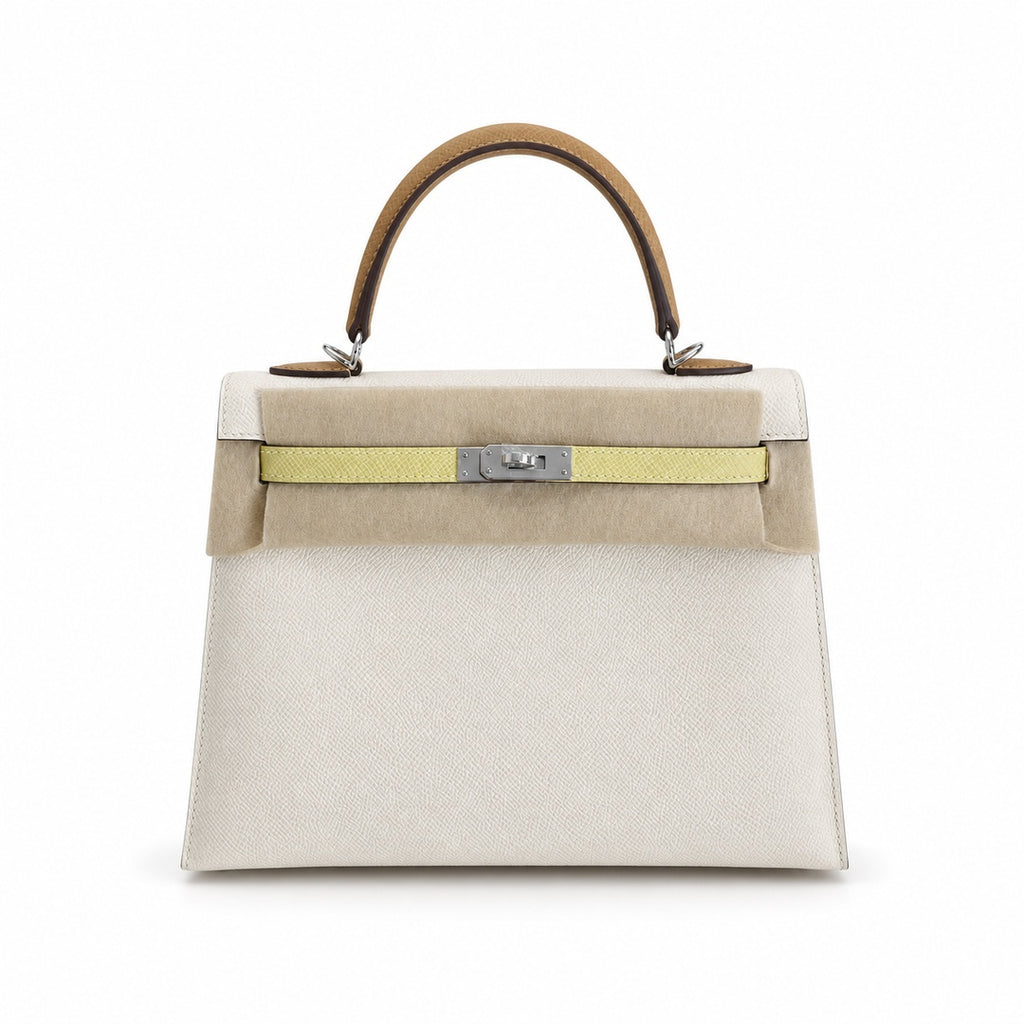Kelly 25 Epsom color block order — Streamlined Top-Handle Handbag