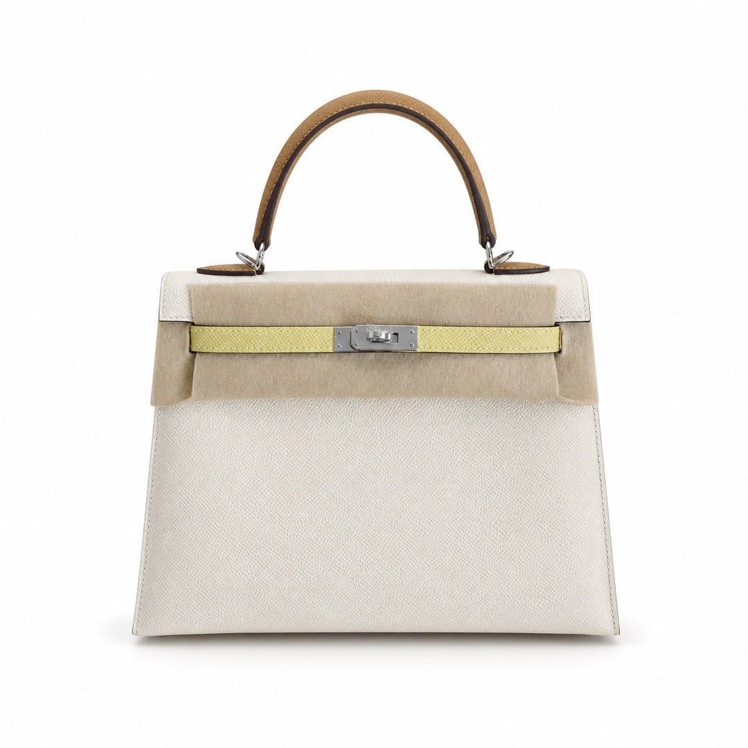 Kelly 25 Epsom color block order — Streamlined Top-Handle Handbag