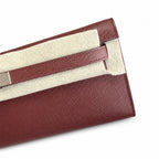 Kelly Cut 31 Clutch Epsom Leather Burgundy — Streamlined Evening Bag