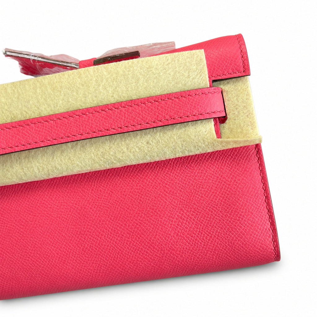 Slim Evening Clutch: Kelly Cut 31 Clutch Epsom Leather Lipstick Powder
