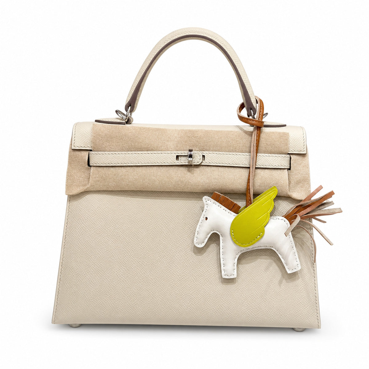 Kelly 25, imported Epsom, four diamond colors — Refined Top-Handle Bag