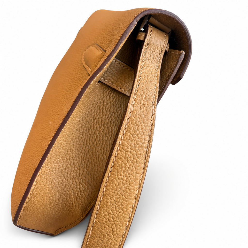 Kelly Depeches 25cm Togo Leather with Shoulder Strap — Streamlined Clutch Bag