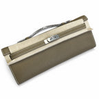 Kelly Cut 31 Clutch Epsom Leather Elephant Gray — Elegant Hand-Carry Clutch