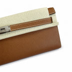 Elegant Hand-Carry Clutch: Kelly Cut 31 handbag Epsom Leather Gold color