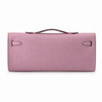 Kelly cut 31 handbag Epsom mallow purple Gold Buckle — Sophisticated Evening Clutch