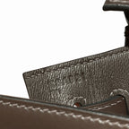 New limited edition 32Kelly Lakis BOX patchwork, ebony color Silver Buckle. The old money style series is low-key and noble. It exudes an elegant — Refined Lakis Carry Design