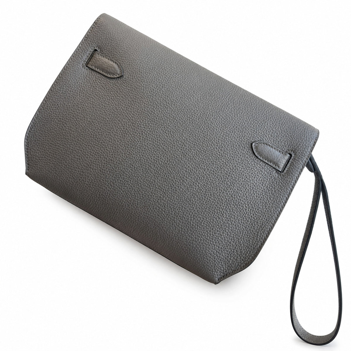 Kelly Depeches 25cm Togo Leather with Shoulder Strap — Sophisticated Compact Carry