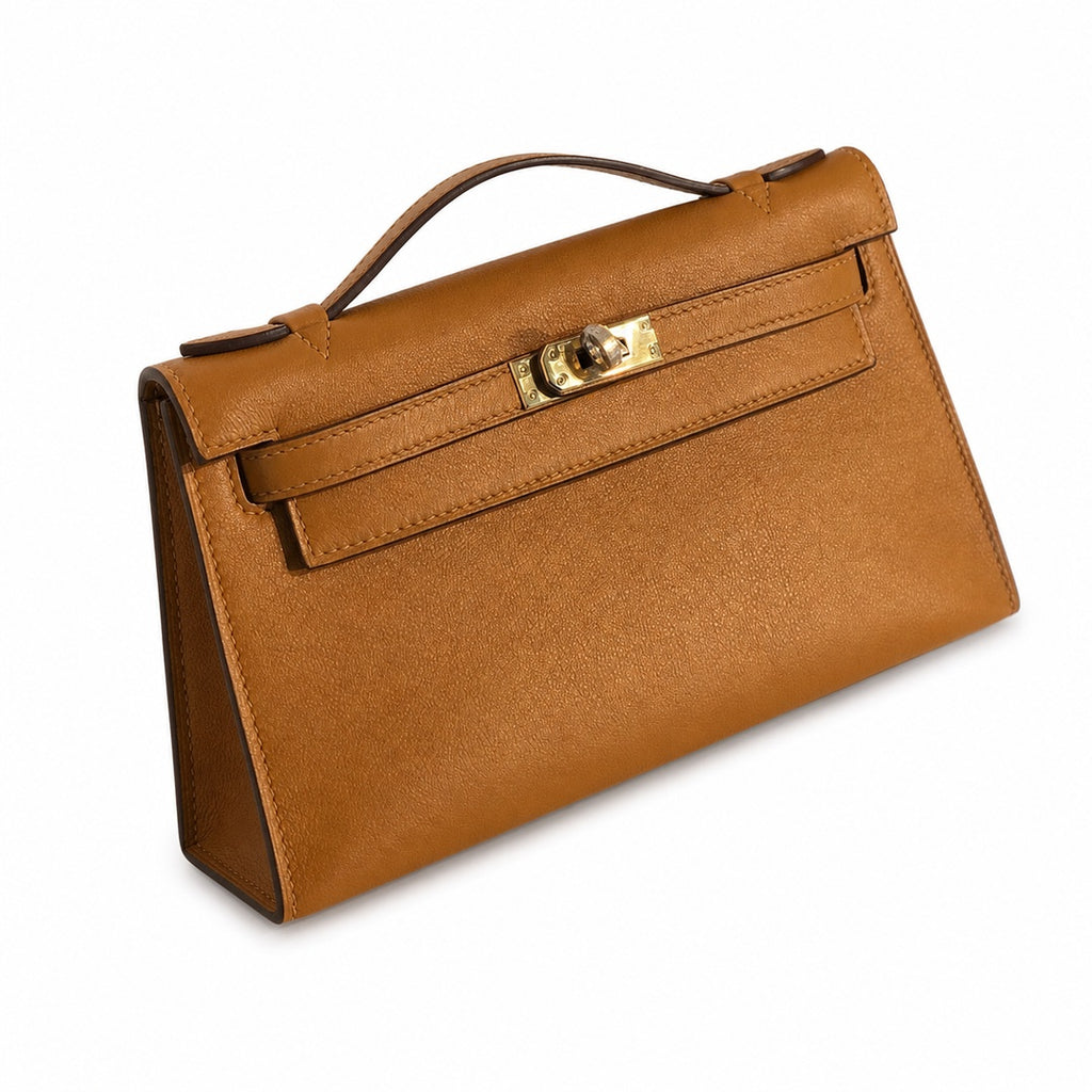 Mini Kelly Generation Sesame Swift Leather 22cm Handmade — Streamlined Mini Handbag