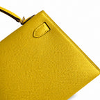 handmade Mini Kelly II 19cm imported Epsom Leather Naples Gold Buckle — Versatile Mini Carry Design