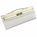 Sophisticated Evening Clutch: Kelly Cut 31 Clutch Epsom Leather Milkshake White