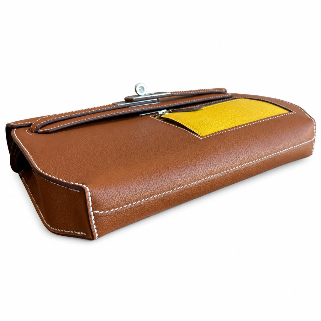 Convertible Clutch: Kelly Depeches 25cm Evercolor Leather with Shoulder Strap