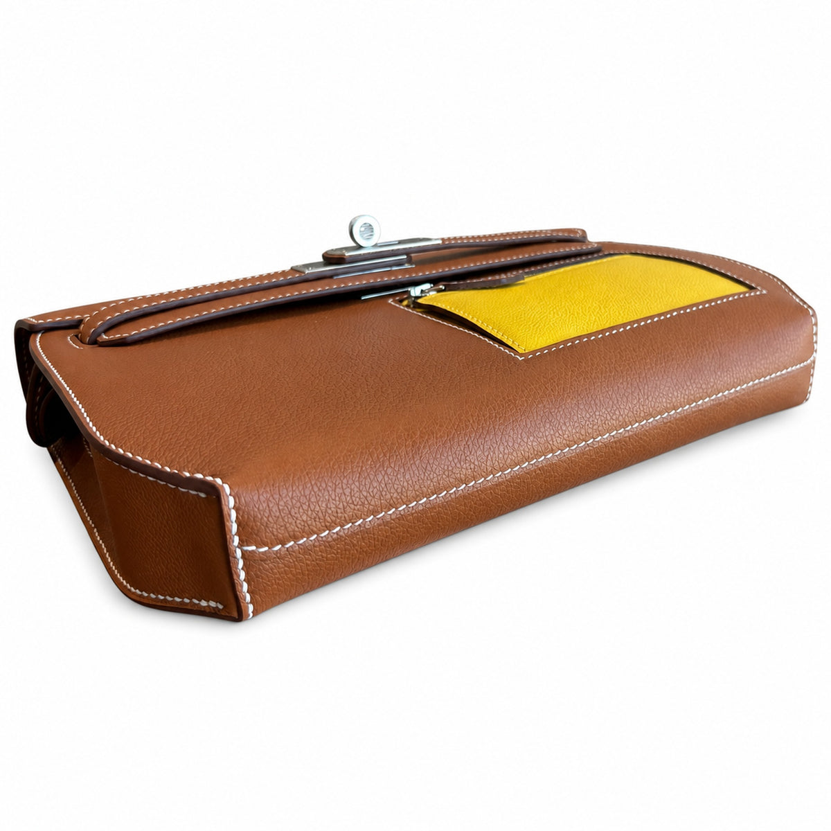 Convertible Clutch: Kelly Depeches 25cm Evercolor Leather with Shoulder Strap