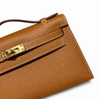 Mini Kelly 22cm in Gold Epsom Leather with Gold Buckle — Refined Mini Handbag