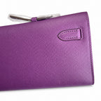 Kelly Cut 31 Clutch Epsom Leather Anemone — Polished Compact Clutch