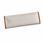 Canvas Body and Leather Trim Design: Herbag 31cm Saddle-Inspired Canvas Body with Leather Handle and Shoulder Strap